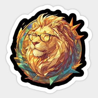 cool lion Sticker